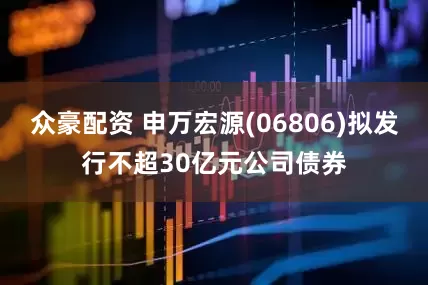 众豪配资 申万宏源(06806)拟发行不超30亿元公司债券