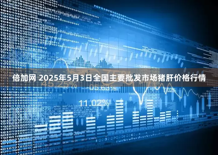 倍加网 2025年5月3日全国主要批发市场猪肝价格行情