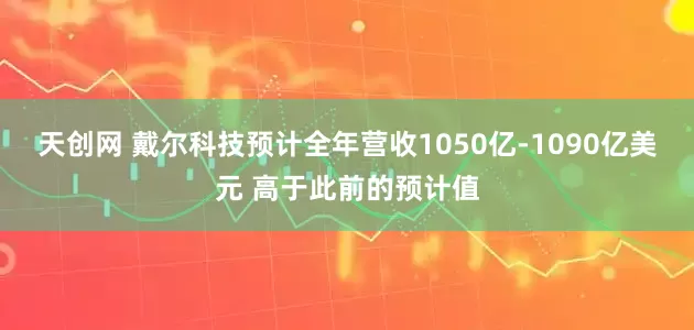 天创网 戴尔科技预计全年营收1050亿-1090亿美元 高于此前的预计值
