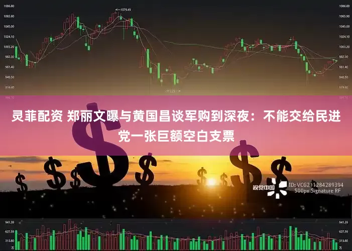灵菲配资 郑丽文曝与黄国昌谈军购到深夜：不能交给民进党一张巨额空白支票